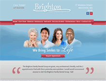 Tablet Screenshot of brightonfamilydental.org